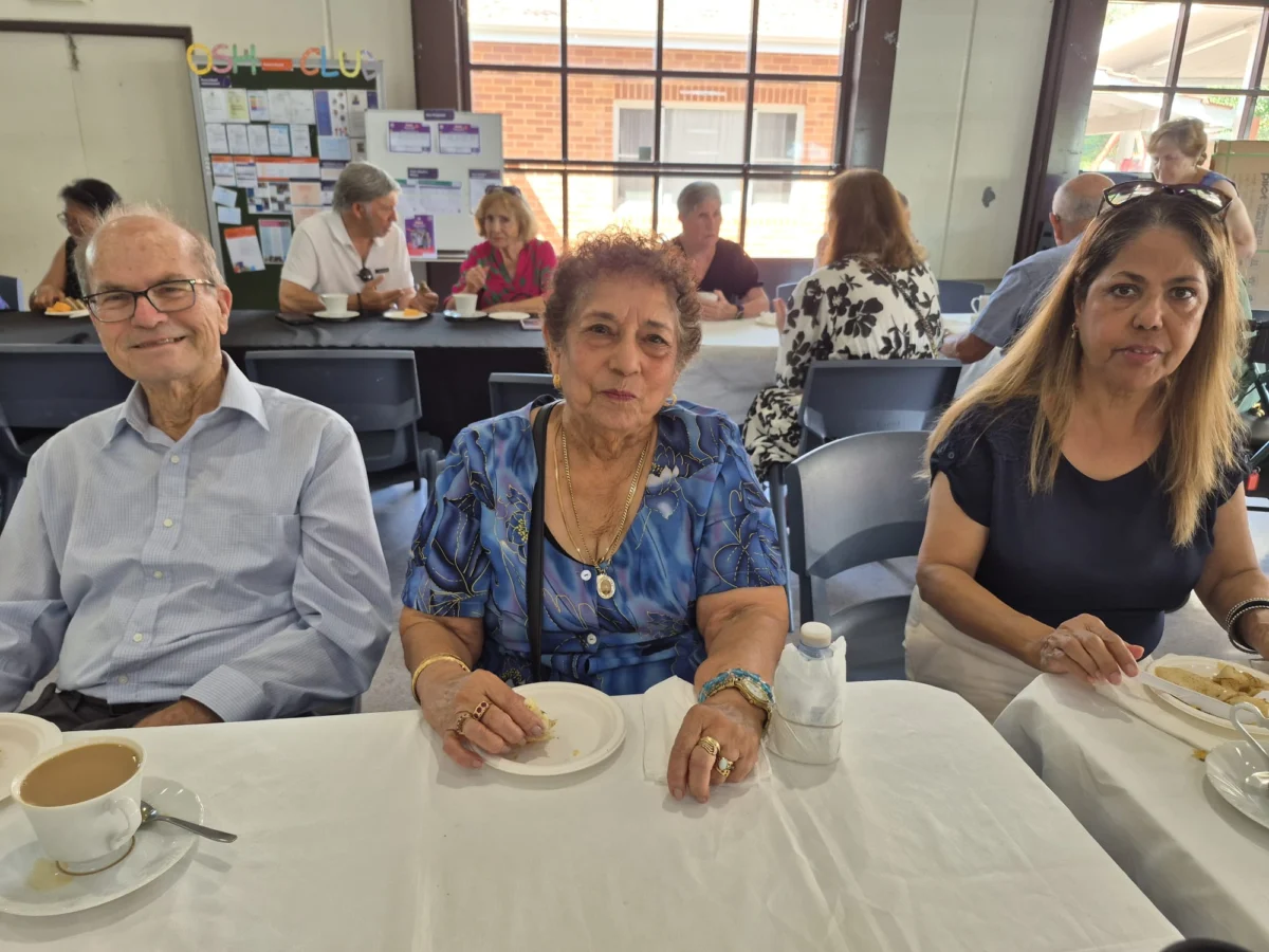 Bishop meeting various groups